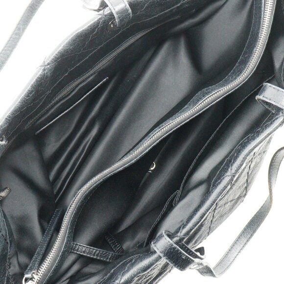 CHANEL Black Leather Coco Mark Tote Bag - Picture 6 of 12